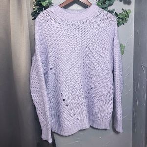 American Eagle Lilac Knit Pullover Sweater Sz XS
